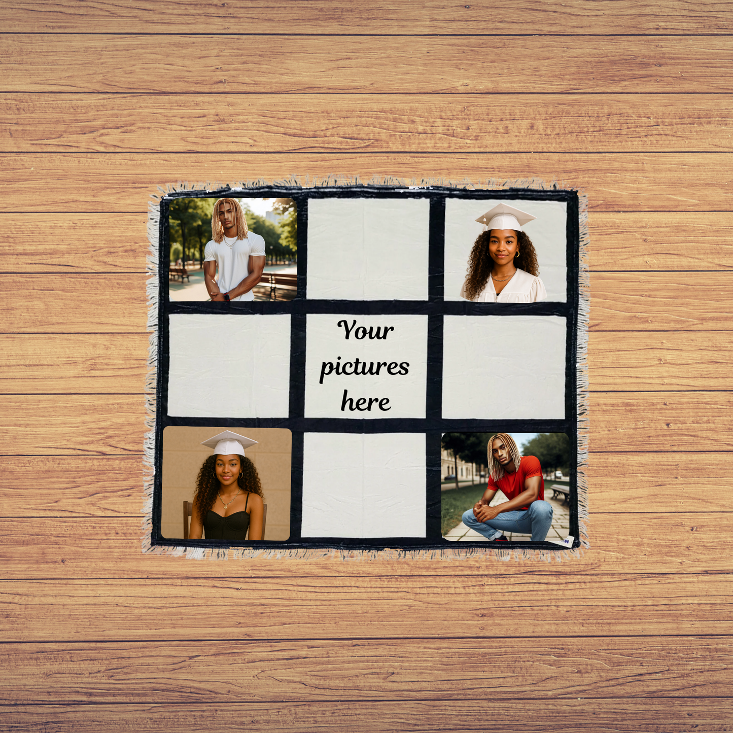 9 Panel Custom Photo Blanket (40x60)